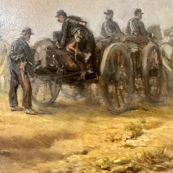 Эжен Шарпантье, "Артиллерия в действии", сер. XIX века 